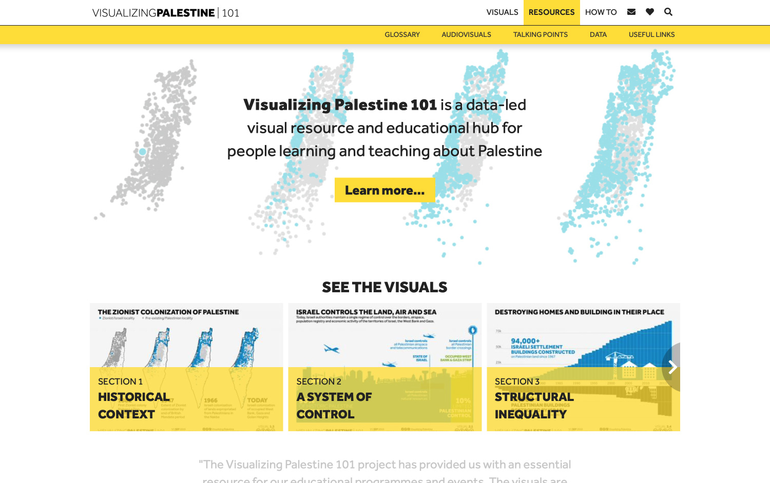 Visualizing Palestine 101